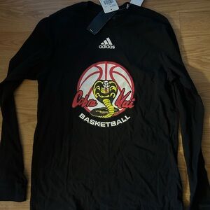 Adidas Black Cobra Kai Basketball Tee